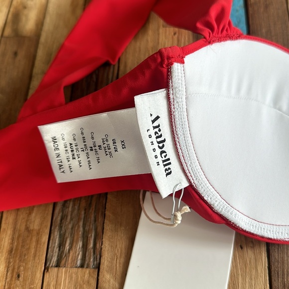 Arabella London Modern Bustier Swim Top Sz XXS (32B / 34A / 30C) - Picture 6 of 8